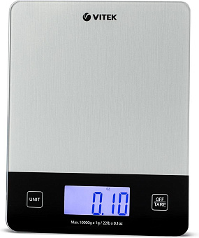 VITEK VT-8010 серый Весы кухонные электронные