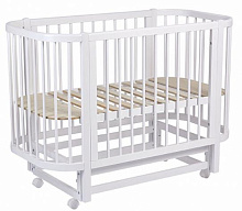 POLINI Кроватка детская kids Simple 350, белый (1 кор.) Кроватка