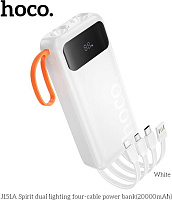 HOCO (6942007653381) J151A 20000mAh 1USB+1Type-C 2.0A, белый Powe Bank