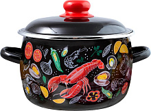 APPETITE 1RC161M Лобстер эмал сфер 2,0л Кастрюля APPETITE 1RC161M Лобстер эмал сфер 2,0л