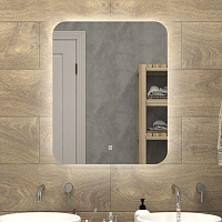 САНАКС 45261 Зеркало 500 х 600 мм, сенсорное, с внутренней LED подсветкой, ореольное свечение. Drift Light Зеркало сенсорное