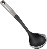 MALLONY Половник CHEF с двумя носиками для слива из нейлона с силиконовым краем (108328) MALLONY Половник CHEF с двумя носиками для слива из нейлона с