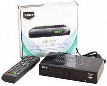 ЭФИР HD-225 DVB-T2/DOLBY DIGITAL/WI-FI/дисплей, металл Ресивер цифровой