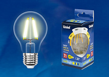 UNIEL (UL-00002366) LED-A60-7W/WW/E27/CL/MB GLM10TR картон