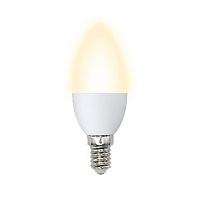 VOLPE (UL-00003796) LED-C37-7W/WW/E14/FR/NR Теплый белый свет 3000K Лампа светодиодная