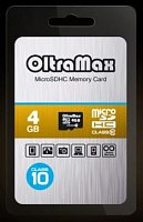 OLTRAMAX MicroSDHC 4GB Class10 Карта памяти