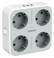 TESSAN TS-302-DE серый Сетевой фильтр