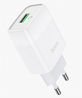 HOCO (6931474732514) СЗУ HOCO C72Q Glorious single port charger (белый) СЗУ