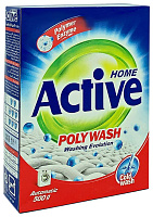 ACTIVE Стиральный порошок автомат "Poly Wash" 450 гр. картонная упаковка (24) 511701036 Стиральный порошок