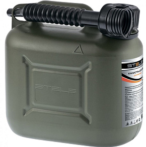 STELS Канистра для ГСМ вертикальная, 10 л., пластиковая, усиленная 53126 Канистра STELS Канистра для ГСМ вертикальная, 10 л., пластиковая, усиленная 5