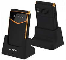 MAXVI E11ds Black-Gold Телефон мобильный