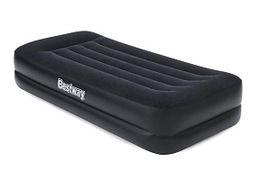 BESTWAY Кровать надувная Twin, 191 х 97 х 46 см, со встроенным электронасосом, 67401 Кровать надувная