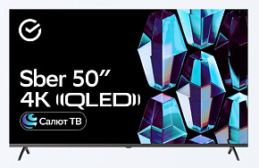 SBER SDX 50UQ5235T SMART TV QLED безрамочный Телевизор
