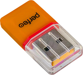 PERFEO (PF E1458) Micro SD, (PF-VI-R008 Orange) оранжевый Картридер