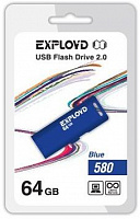 EXPLOYD 64GB 580 синий [EX-64GB-580-Blue] USB флэш-накопитель