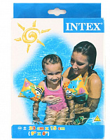 INTEX Нарукавники для плавания 23x15 см. Веселые рыбки . Возраст 3-6 лет Арт. 58652NP Нарукавники