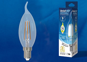 UNIEL (UL-00005190) LED-CW35-9W/4000K/E14/CL/DIM GLA01TR Лампочки светодиодные