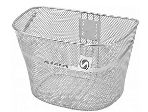 STELS Велокорзина передняя JL-044-2 для 28", стальная серебристая 270038 LU052111 Велокорзина