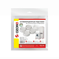 OZONE CMA-18W антивибрационные подставки белые Антивибрационные подставки для стиральных машин и холодильников