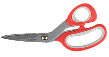 ЗУБР "Мастер" 40442-19 изогнутые хозяйственные, двухкомпонентные ручки, 190мм Ножницы