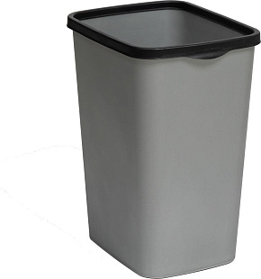 VIOLET Tandem Ведро для мусора 9л (сер.металлик/черный) 841158 Ведро для мусора