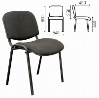 OLSS стул ИЗО цвет В-14 черный, рама черная Стул