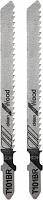 KRANZ (KR-92-0301) Пилка для электролобзика 100 мм 10 з/д 4-30 мм обр. зуб. T101BR (2 шт./уп.) (дерево) Пилка