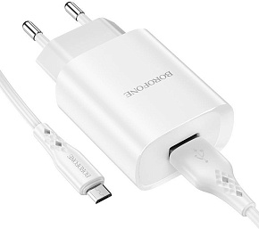 BOROFONE (6931474741127) для micro USB BN1m White СЗУ