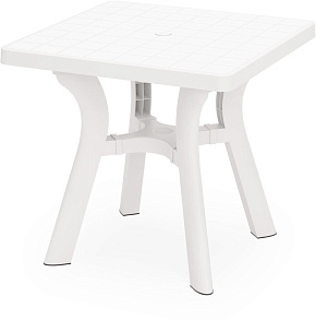 АЛЬТЕРНАТИВА М8821 Атлант стол квадратный 800мм (белый) Мебель из пластика
