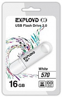 EXPLOYD 16GB 570 белый [EX-16GB-570-White] USB флэш-накопитель