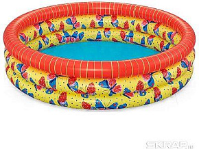 BESTWAY Beautiful Butterfly 51202 (104783) BESTWAY Бассейн надувной Beautiful Butterfly 168 x 38 см 51202 (104783)