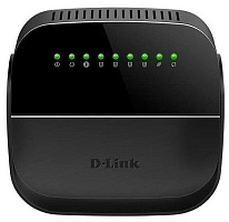 D-LINK Wi-Fi роутер DSL-2640U/R1A, N150, ADSL2+, черный