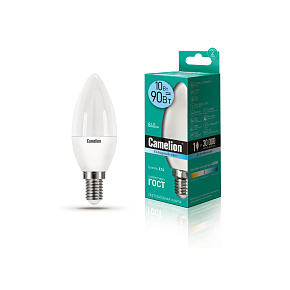 CAMELION (13561) LED10-C35/845/E14/10Вт/4500К Лампа светодиодная