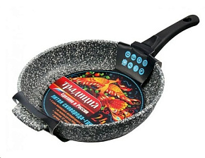 ТРАДИЦИЯ ТМ7261 а/пр литая 26см Мрамор Сковорода-гриль