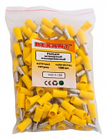 REXANT (08-0531) Разъем штекерный изолированный штекер 5 мм 4-6 мм (РШи-п 6.0-5/РшИп5.5-4) желтый