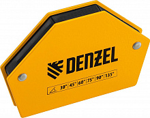 DENZEL Фиксатор магнитный для сварочных работ усилие 25 LB, 30х45х60х75х90х135 град. Denzel 97552 Фиксатор магнитный