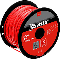 MTX Леска для триммера квадрат 3,0 мм х 120 м, на катушке 96878 Леска