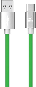 AKSBERRY (6900327650015) X165 Liquid silicone USB A -Type-C, зеленый
