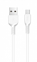 HOCO (6957531068891) X20 USB (m)-microUSB (m) 2.0м - белый USB кабель