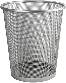 САНАКС 42020 круглое, 20 л, сетчатое, офисное, металлическое, без крышки. Нержавеющая сталь SUS 410. Цвет СЕРЫЙ Ведро