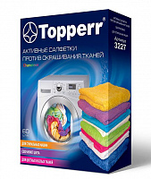 TOPPERR 3227 Салфетка для улавливания цвета при стирке, 60 шт. в коробке Хоз. товары