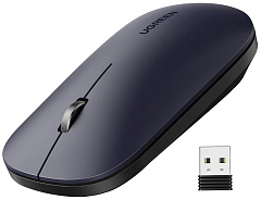 UGREEN Беспроводная компьютерная мышь MU001 (90372) Portable Wireless Mouse. Цвет: черный