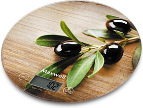 MAXWELL MW-1468 коричневый Весы кухонные электронные