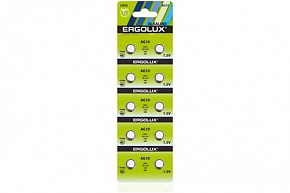 ERGOLUX (14321) AG10 BL-10 (AG10-BP10, LR54 /LR1130 /189 /389 батарейка для часов) Элементы питания