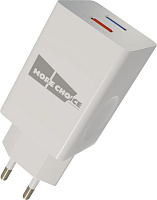 MORE CHOICE (4620202550330) NC69a СЗУ 2USB 3.0А QC3.0 быстрая зарядка для Type-C White СЗУ