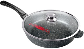 РОССИЯ Сковорода 280/70мм Гранит пласт/руч. с кр. (п/у), с2852аг