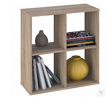 POLINI Стеллаж Polini Home Smart Кубический 4 секции, дуб (1кор) Стеллаж POLINI Стеллаж Polini Home Smart Кубический 4 секции, дуб (1кор)
