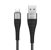 BOROFONE (6931474710413) BX32 USB-Lightning 8 Pin 2.4A 1M - черный Кабель 8 Pin