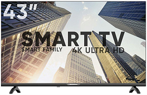 SOUNDMAX SM-LED43M01SU UHD SMART безрамочный LED-телевизор