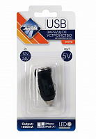 NOVA BRIGHT для моб.устройств, USB-порт, 1000мА, LED индикатор, 12/24В 39728 Автозарядка